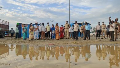 Photo of திருமழிசை தற்காலிக காய்கறி சந்தயை மாவட்ட ஆட்சியர் ஆய்வு