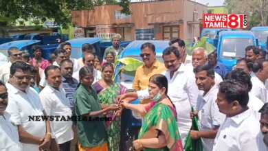 Photo of வந்தவாசியில் திடக்கழிவு மேலாண்மை பணிக்கு 33 மின்கலன் வாகனங்கள்