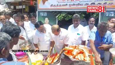 Photo of திருத்தணி ஒன்றிய அதிமுக சார்பில் நீர் மோர் பந்தல் மாவட்ட செயலாளர் பி.வி.ரமணா திறந்து வைத்தார்
