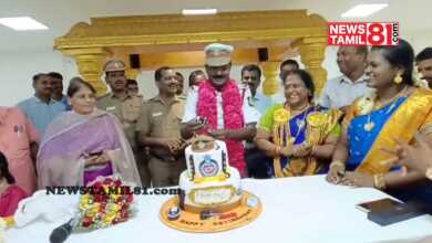 Photo of தந்தையின் பணி நிறைவு ஓய்வு நிகழ்ச்சியில் கேக்கில் மகள் வைத்த டிவிஸ்ட்.