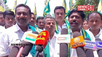 Photo of தாராபுரத்தில்500க்கும் விவசாயிகள் ஊர்வலமாக வந்து கோட்டாச்சியர் அலுவலகத்தைமுற்றுகையிட்டு ஆர்ப்பாட்டம்